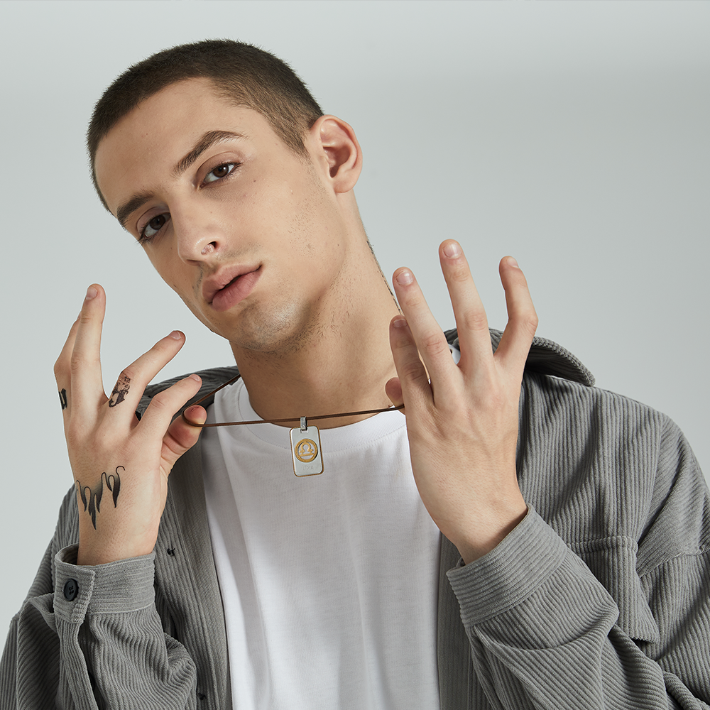 Faithheart 12 Constellation Horoscope Custom Necklace for Men Women