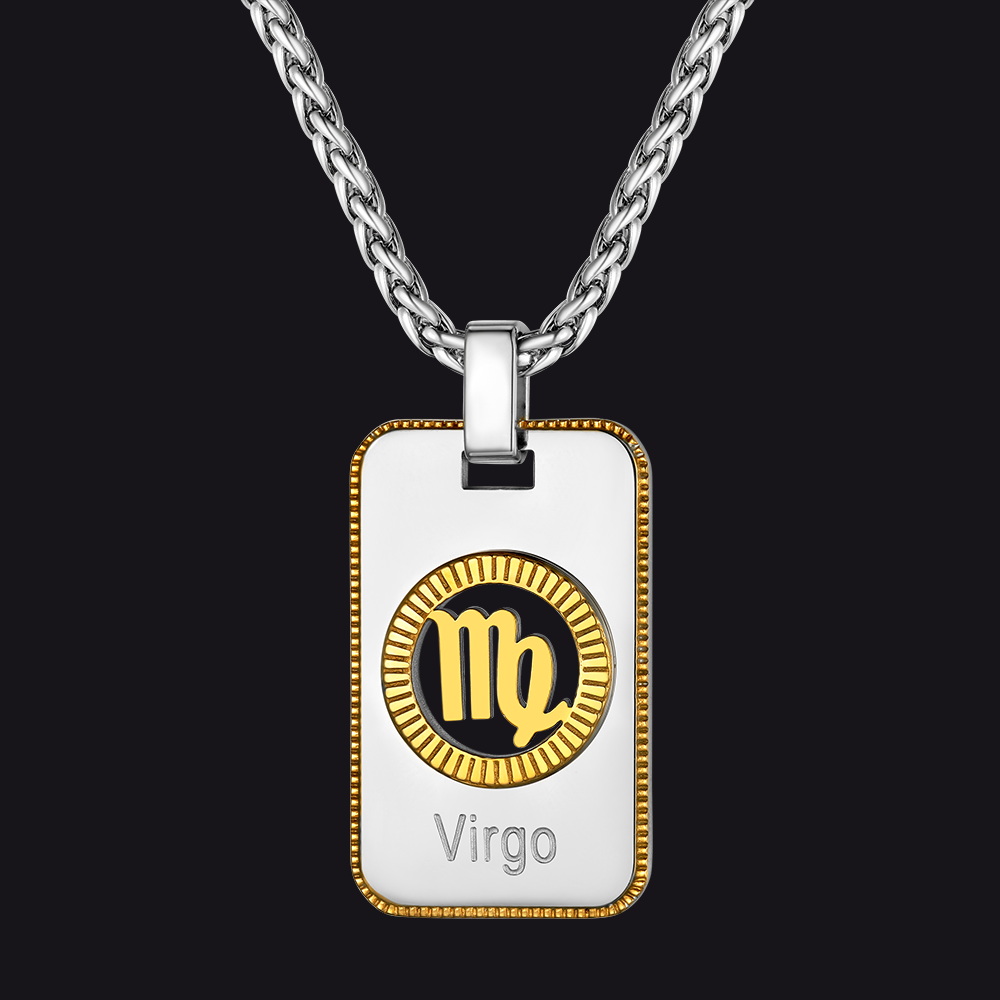 Faithheart 12 Constellation Horoscope Custom Necklace for Men Women