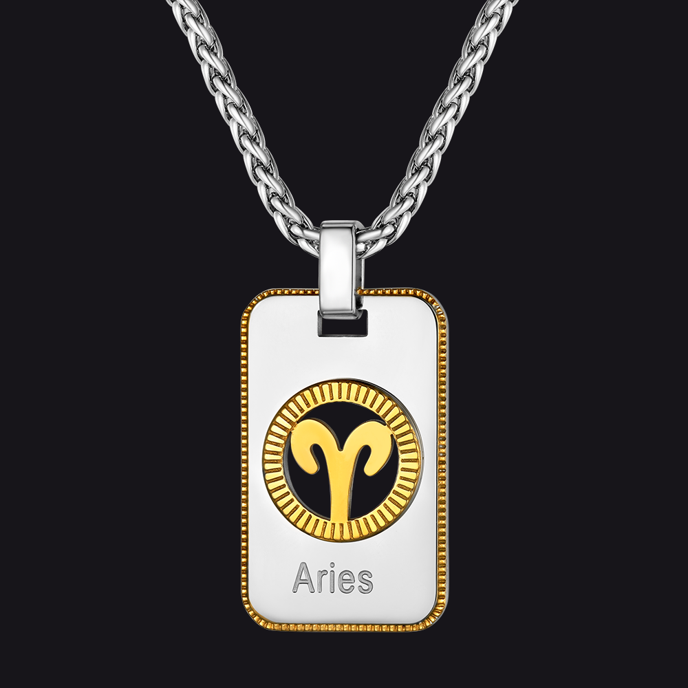 Faithheart 12 Constellation Horoscope Custom Necklace for Men Women