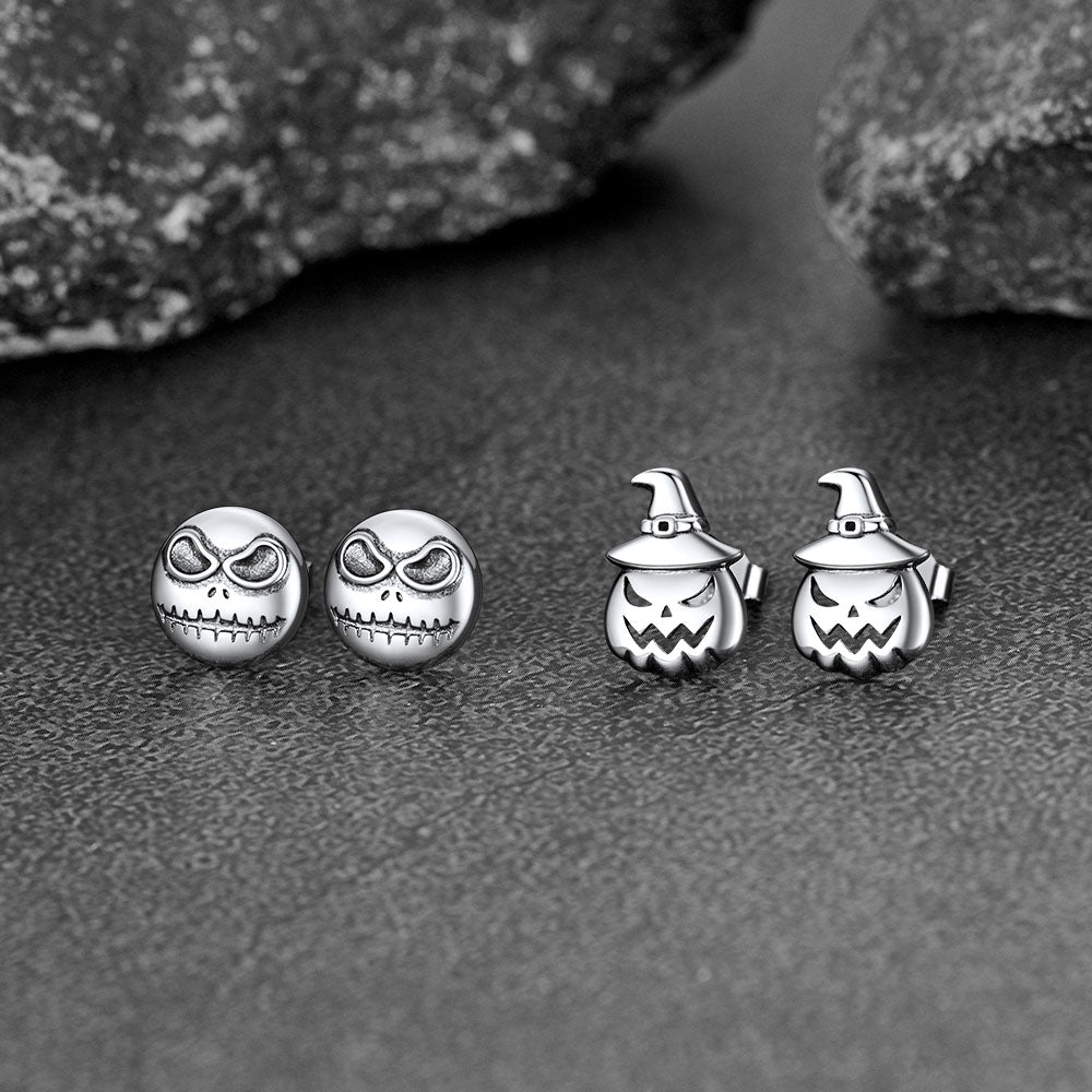 FaithHeart Halloween Pumpkin Earrings in Sterling Silver FaithHeart