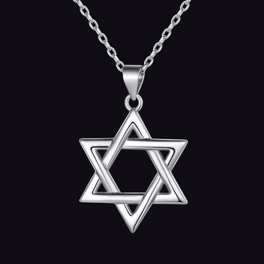 FaithHeart Star of David Sterling Silver Pendant Necklace FaithHeart Jewelryimg