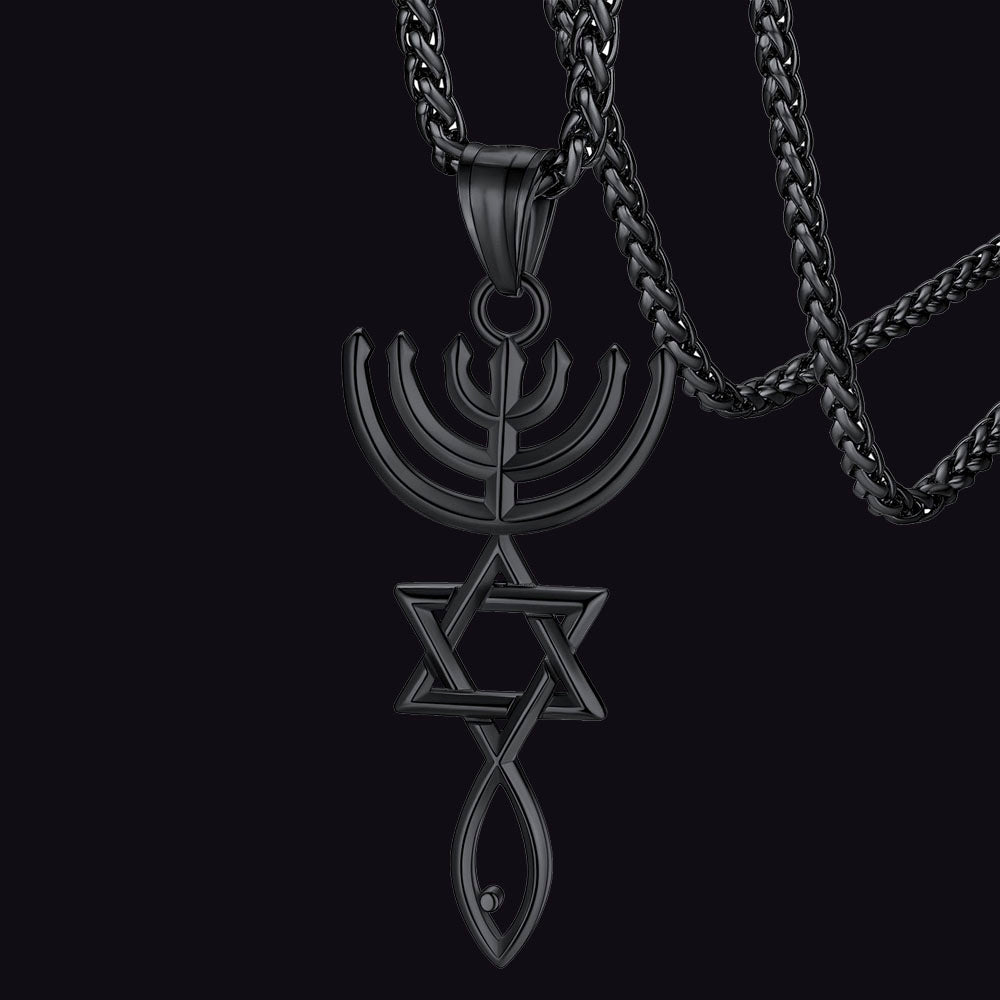 FaithHeart Messianic Seal Star of David Necklace Pendants FaithHeart