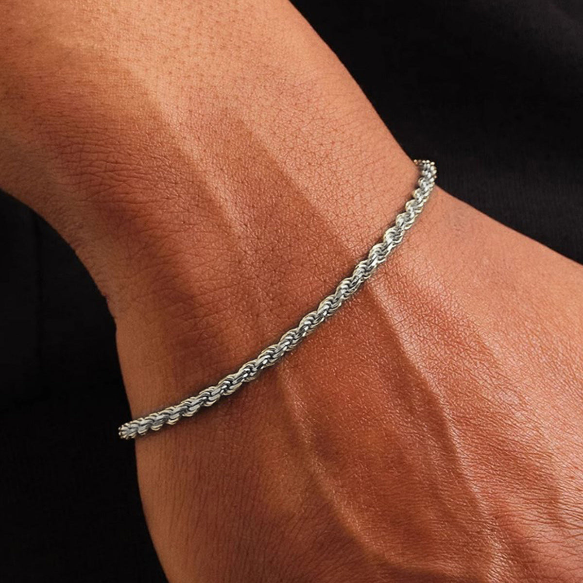 6MM Link Chain Rope Bracelet for Men