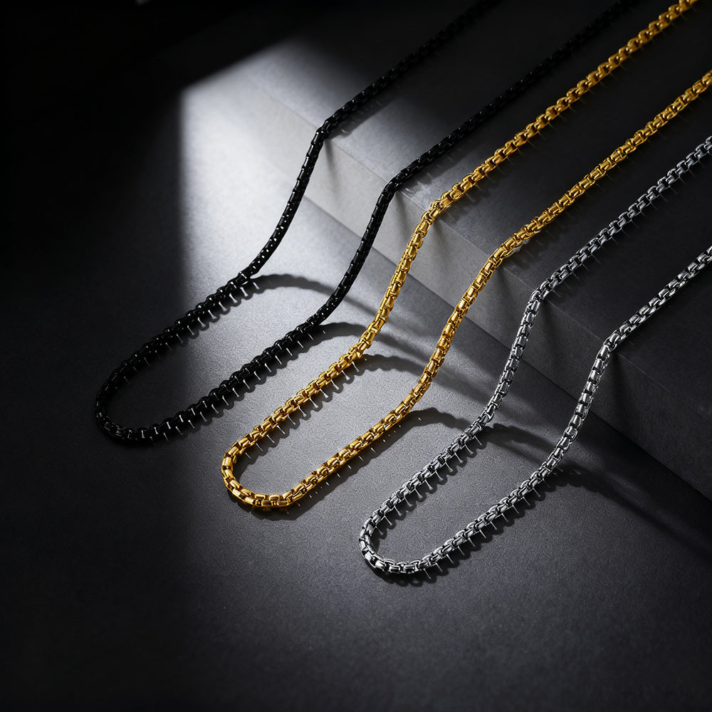 2mm Rolo Cable Chain Necklace