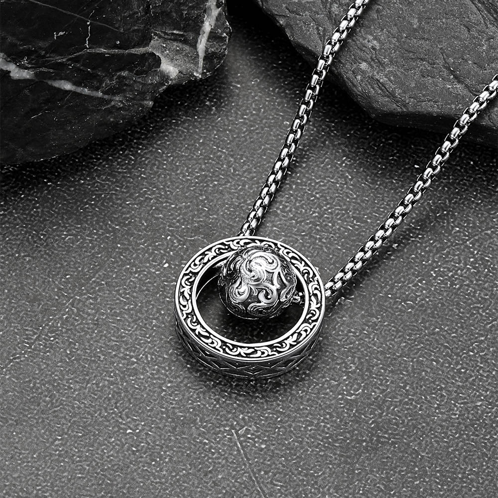 All-Seeing Eye Necklace Talisman Bead Protection Jewelry for Men