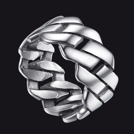 FaithHeart  Biker Stainless Steel Chain Rings for Men FaithHeartimg