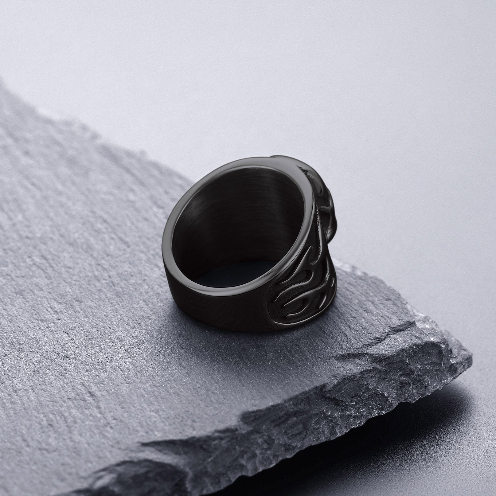 FaithHeart Gothic Frame Skull Stainless Steel Ring FaithHeart