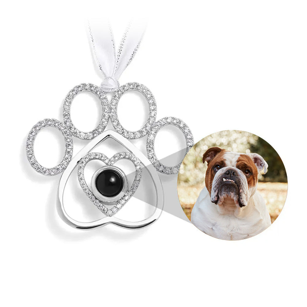 Personalized Cat's Claw Pet Projection Christmas Ornament