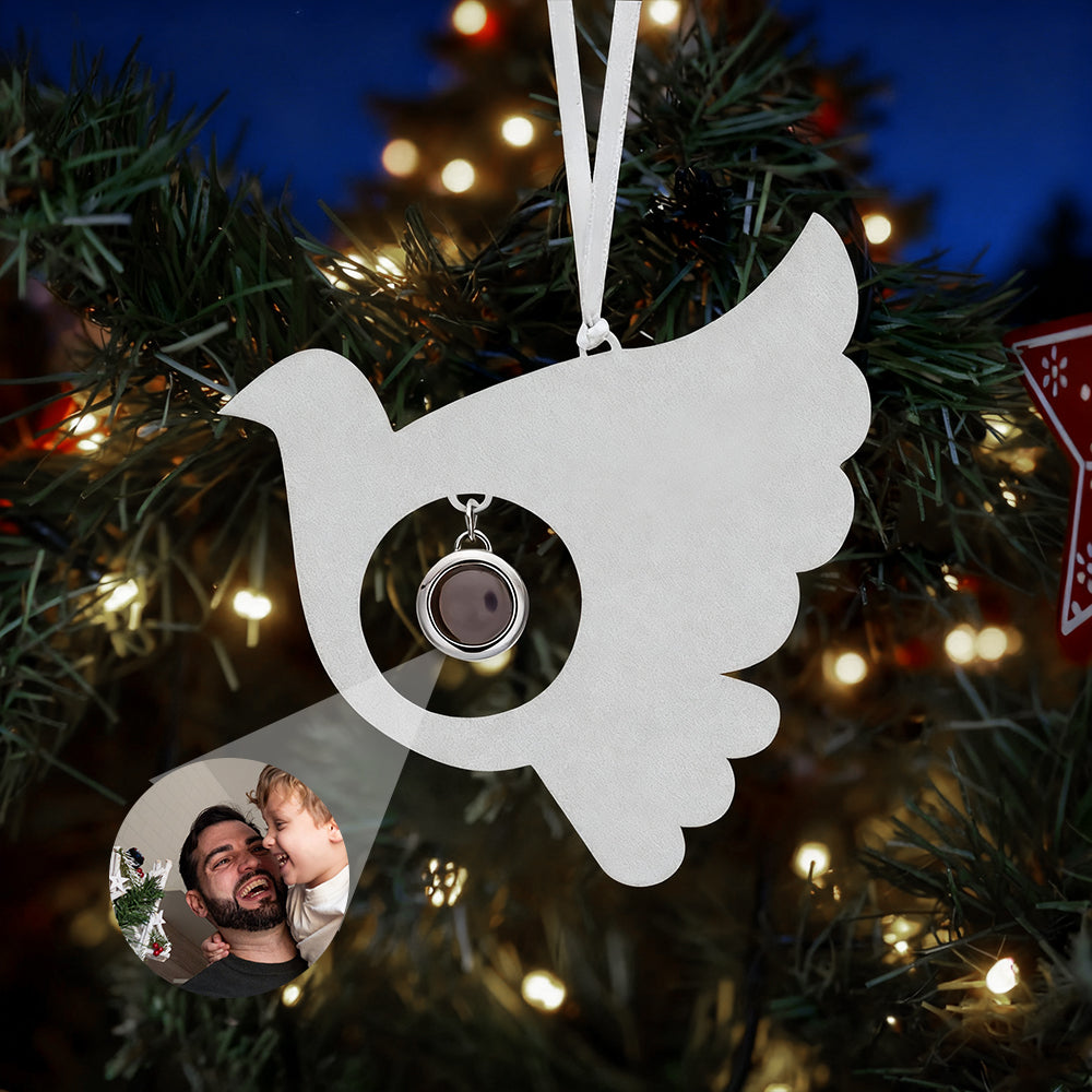Personalized commemorative bird ornament for Christmas holiday