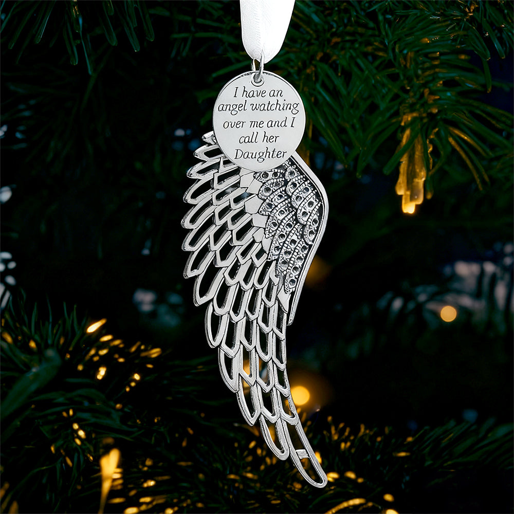 Angel Wings Christmas Ornament – Memorial Gift for Daughter
