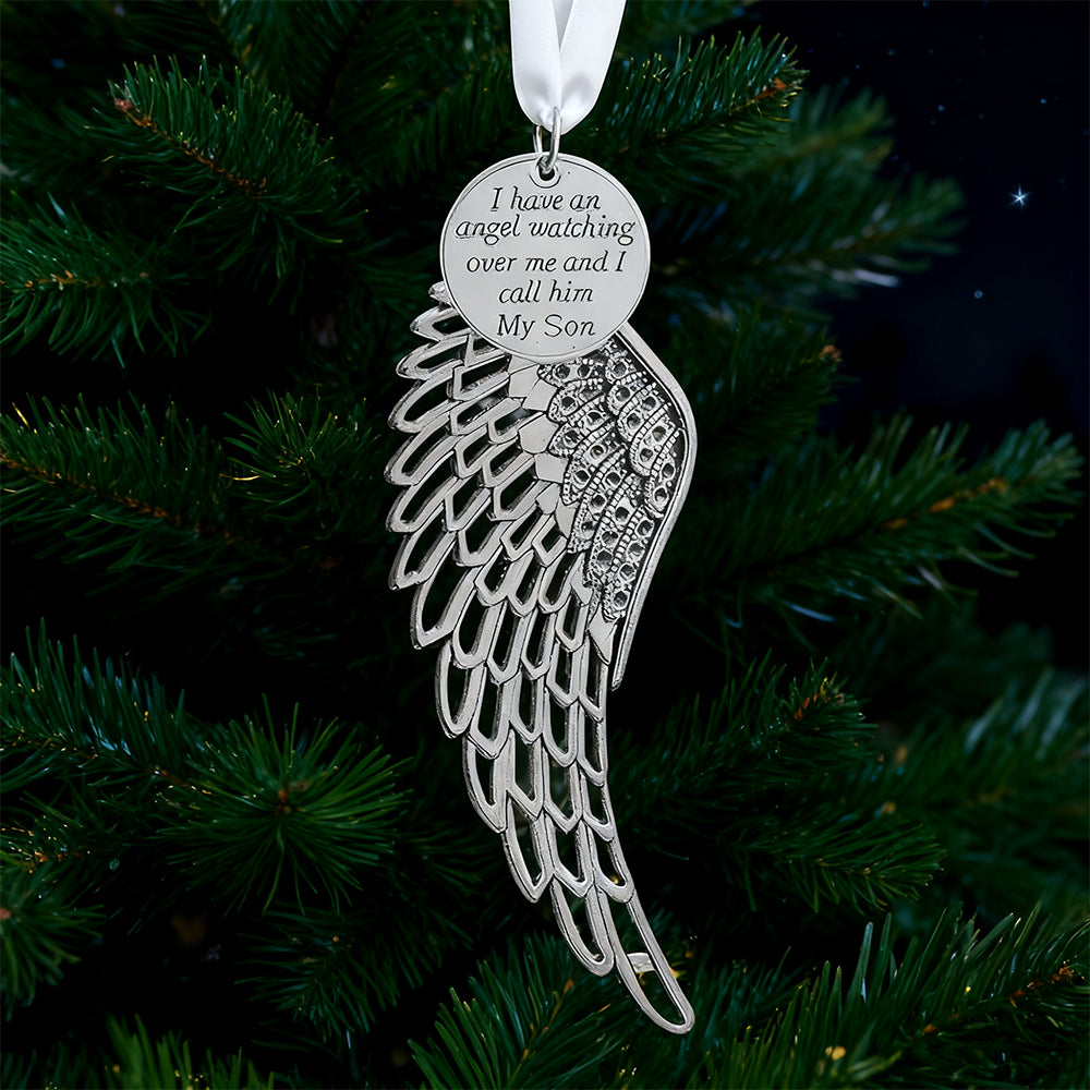 Angel Wings Christmas Ornament – Memorial Gift for son