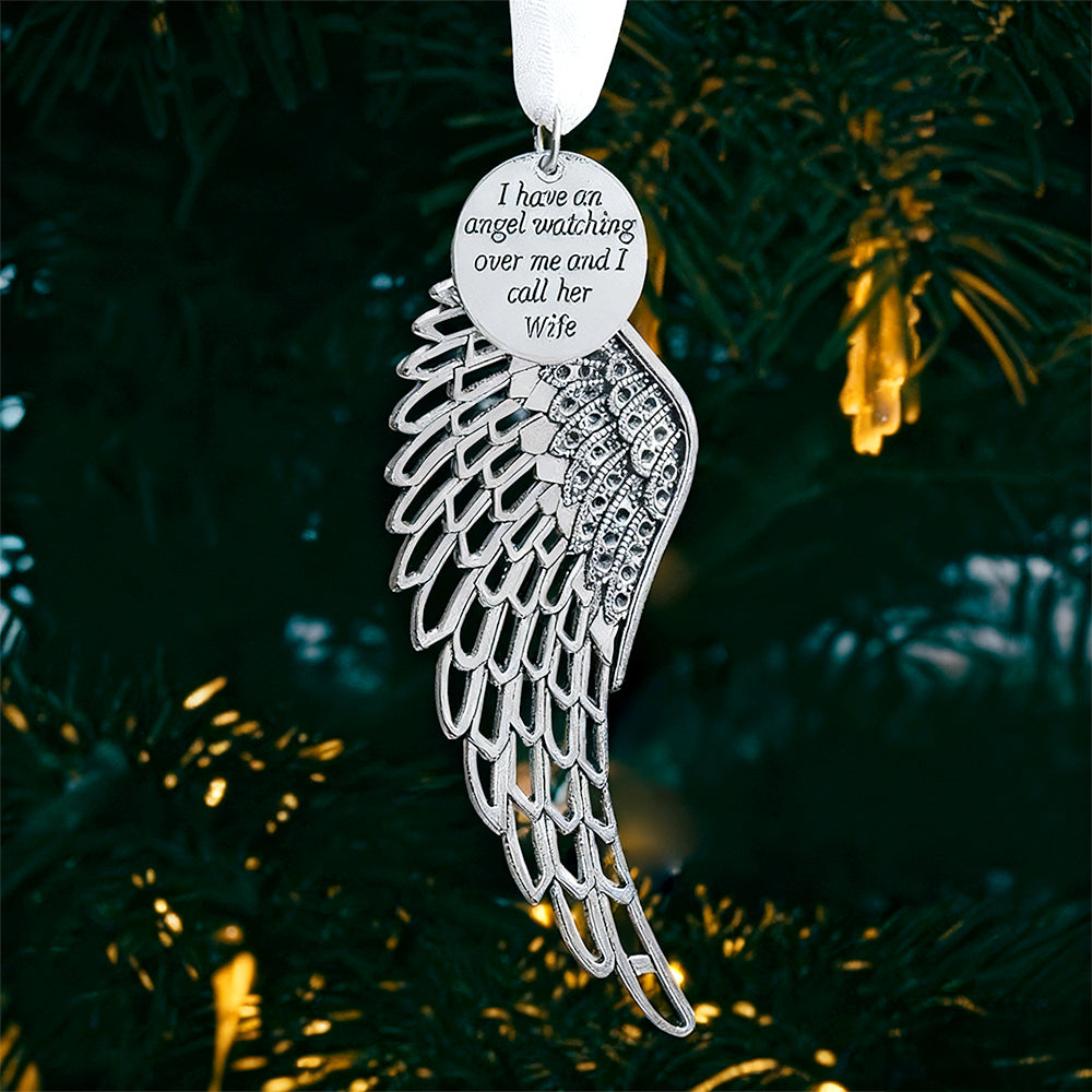 Angel Wings Christmas Ornament – Memorial Gift for Wife