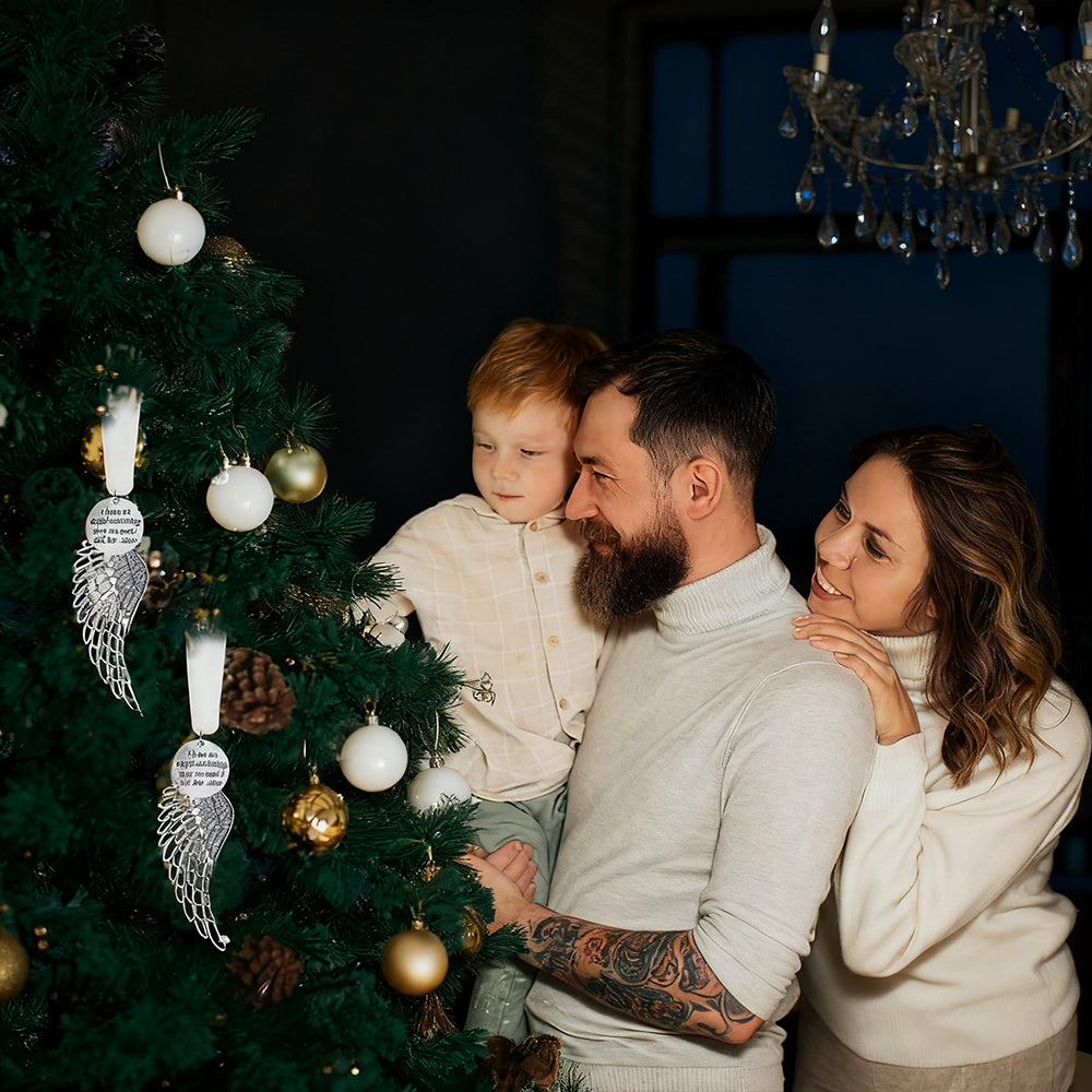Angel Wings Ornament Styled with Other Christmas Decorations – Holiday Spirit