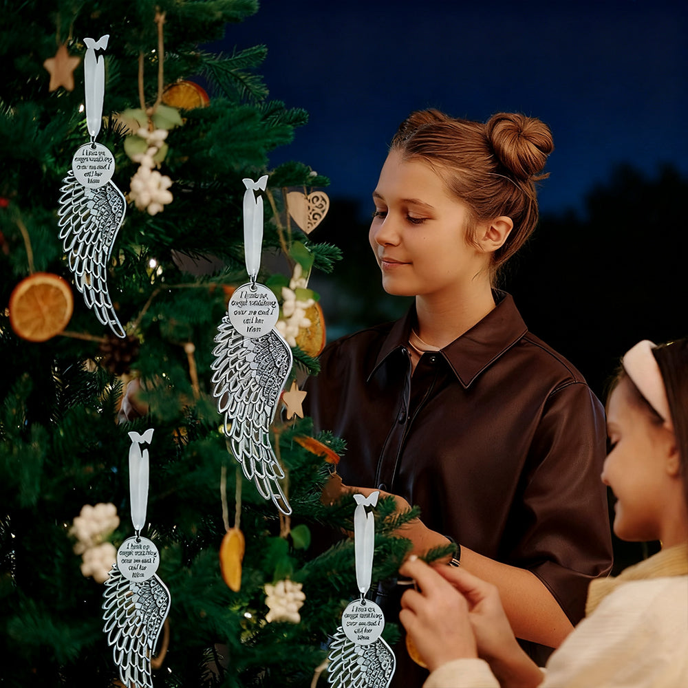 Ornament Hanging on Christmas Tree – Memorial Tribute for the Holidays
