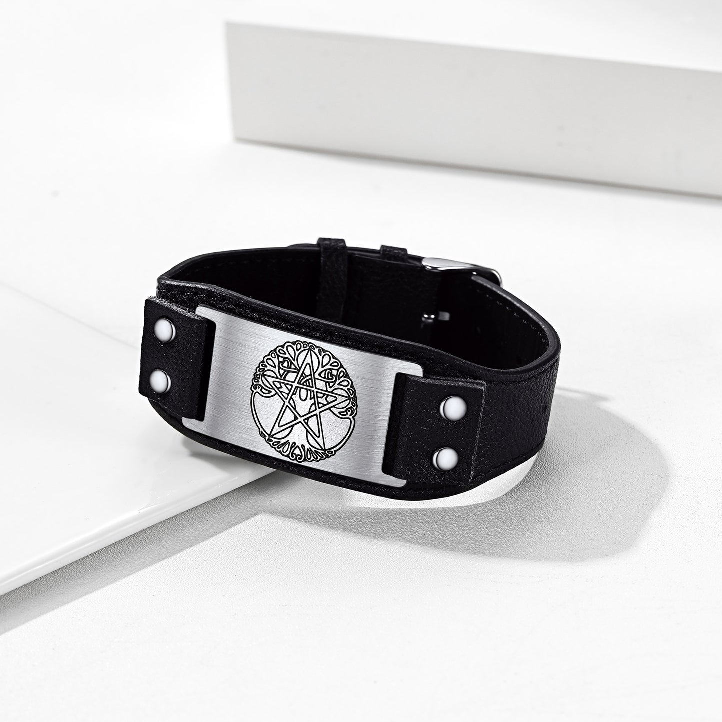 FaithHeart Tree of Life Cuff Bracelet Vintage Pentacle Bracelet FaithHeart