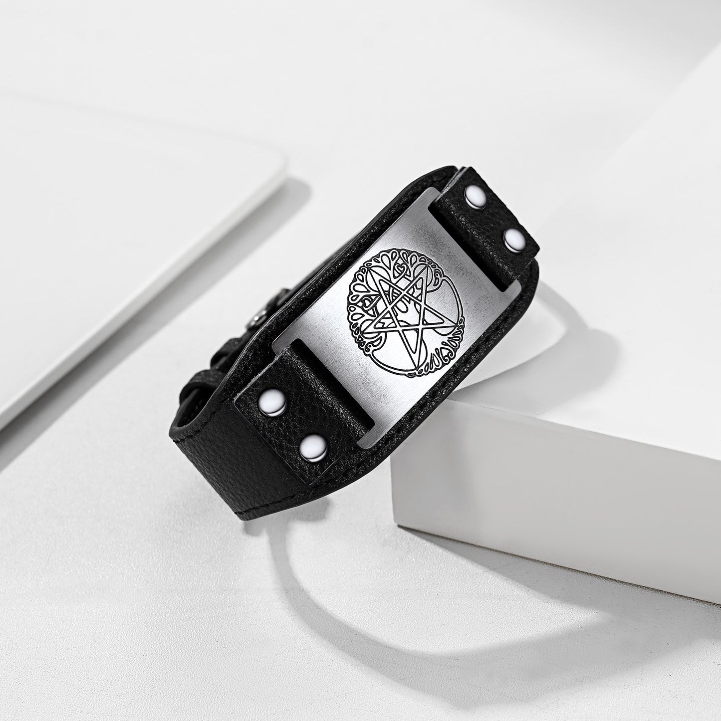 FaithHeart Tree of Life Cuff Bracelet Vintage Pentacle Bracelet FaithHeart