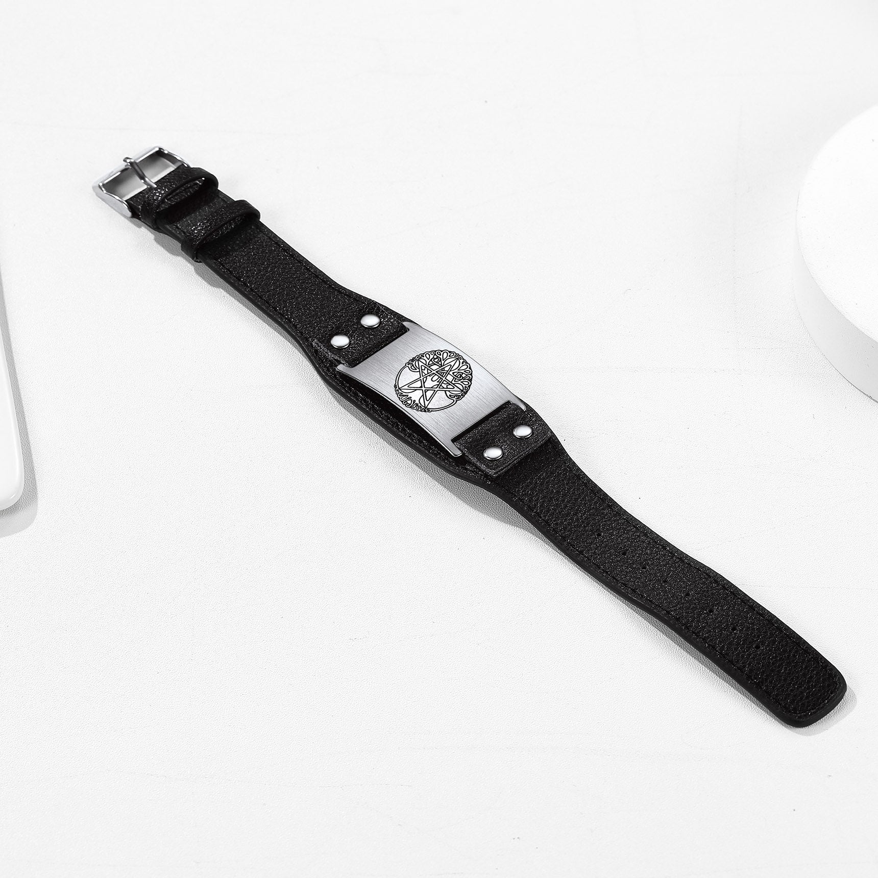 FaithHeart Tree of Life Cuff Bracelet Vintage Pentacle Bracelet FaithHeart