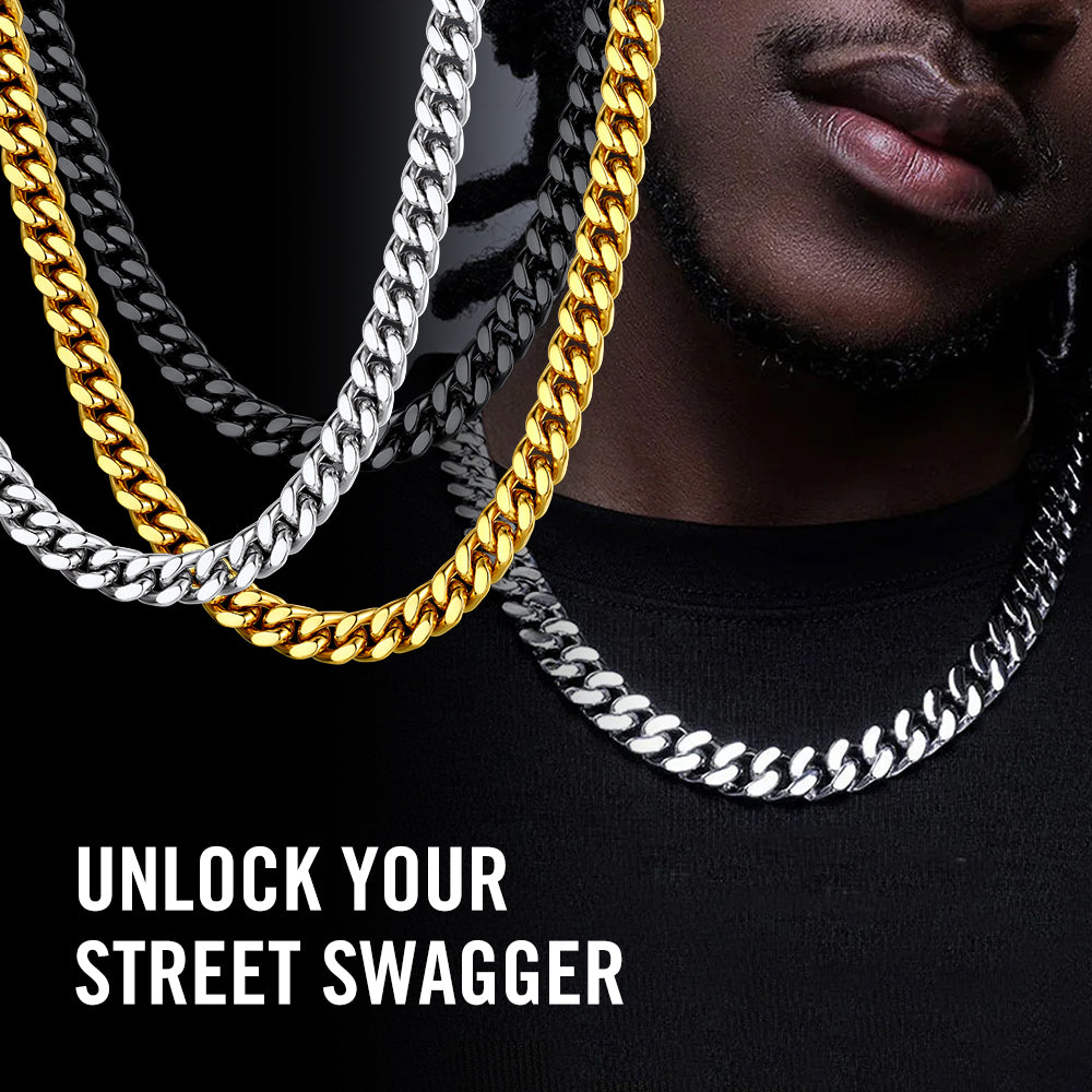 Miami Cuban Link Chain Necklaces 5/7/9/12 MM Chain for Men