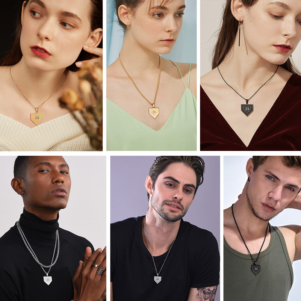 Baseball Necklaces Softball Pendant Chain For Men Teen Boys FaithHeart Jewelry