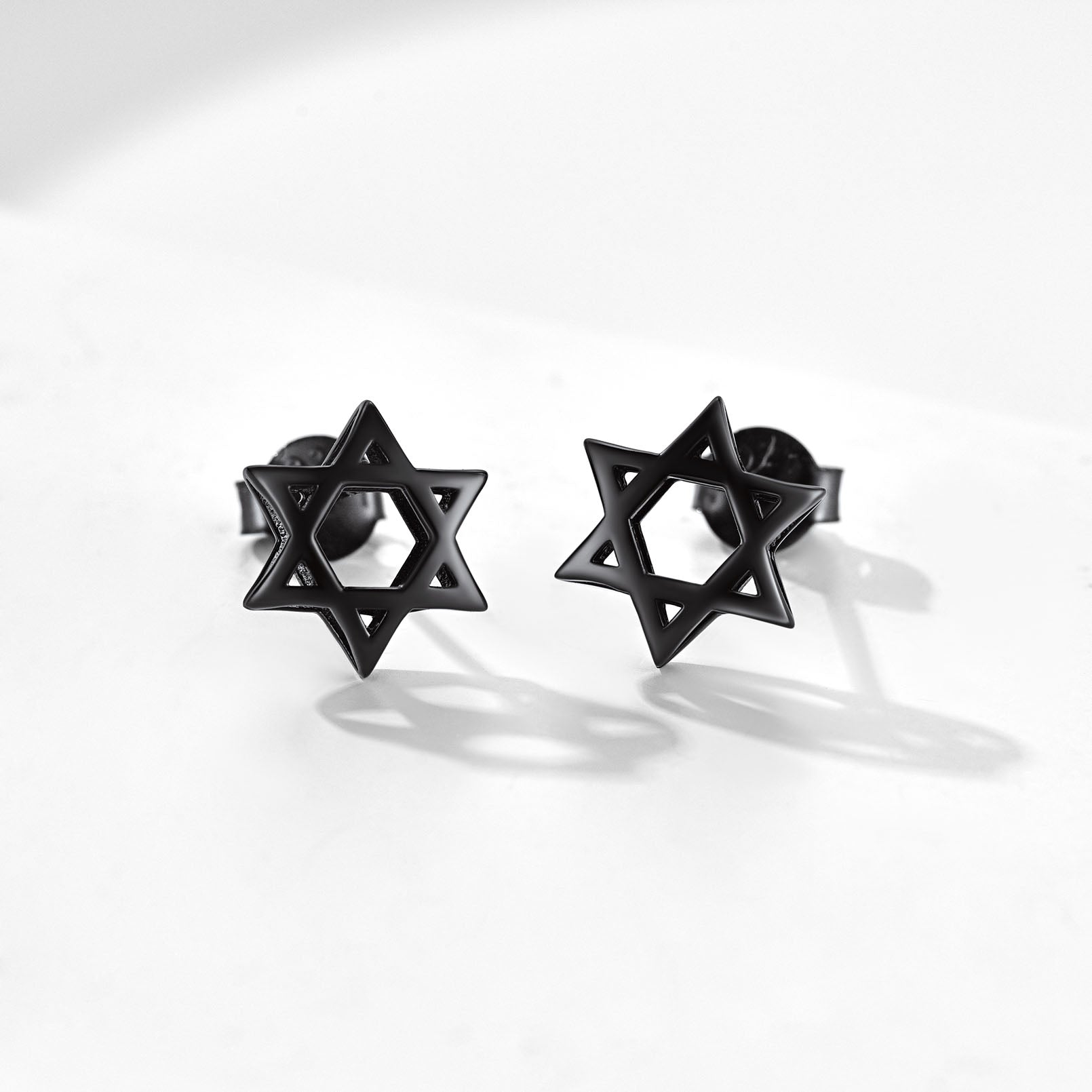FaithHeart Star of David 925 Sterling Silver Dainty Stud Earrings FaithHeart