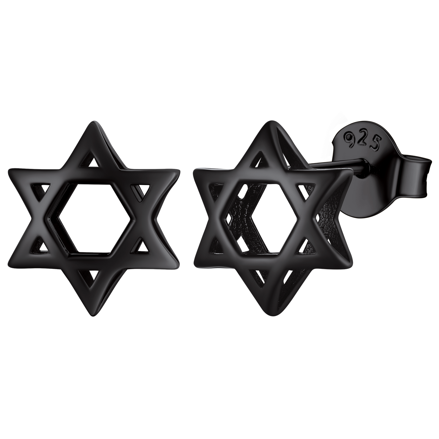 FaithHeart Star of David 925 Sterling Silver Dainty Stud Earrings FaithHeart