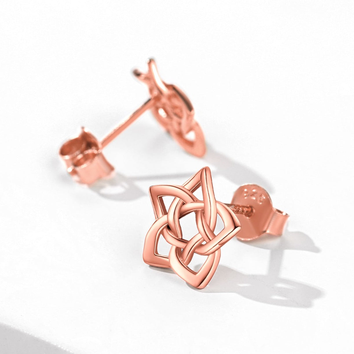 FaithHeart Celtic Pentagram Stud Earrings for Women FaithHeart