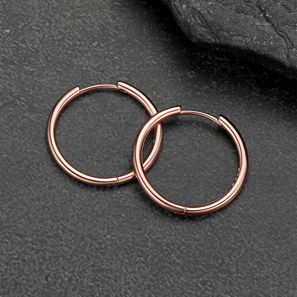 925 Sterling Silver Huggie Hoop Earring