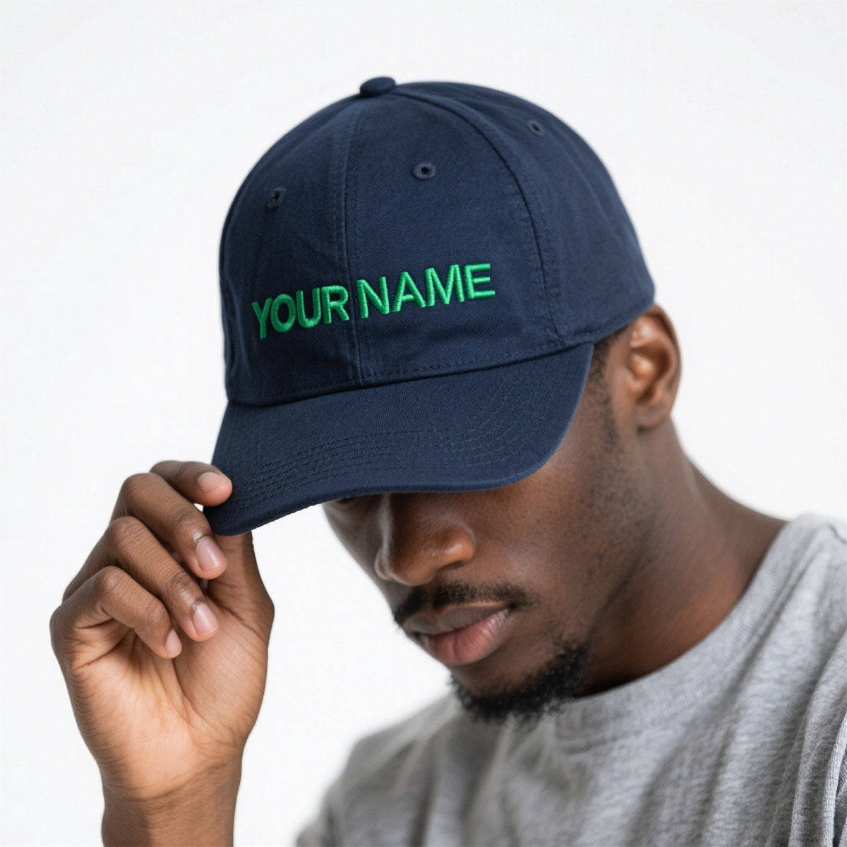 Custom Hat Baseball Cap with Embroidery Text FaithHeart Jewelry