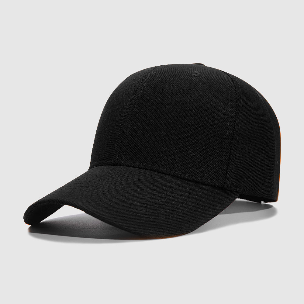 Black No Custom Embroidery Baseball Cap for Men Women