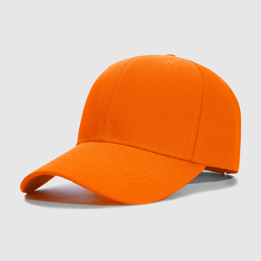 Orange No Custom Embroidery Baseball Cap for Men Women