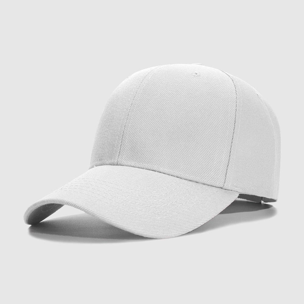 White No Custom Embroidery Baseball Cap for Men Women