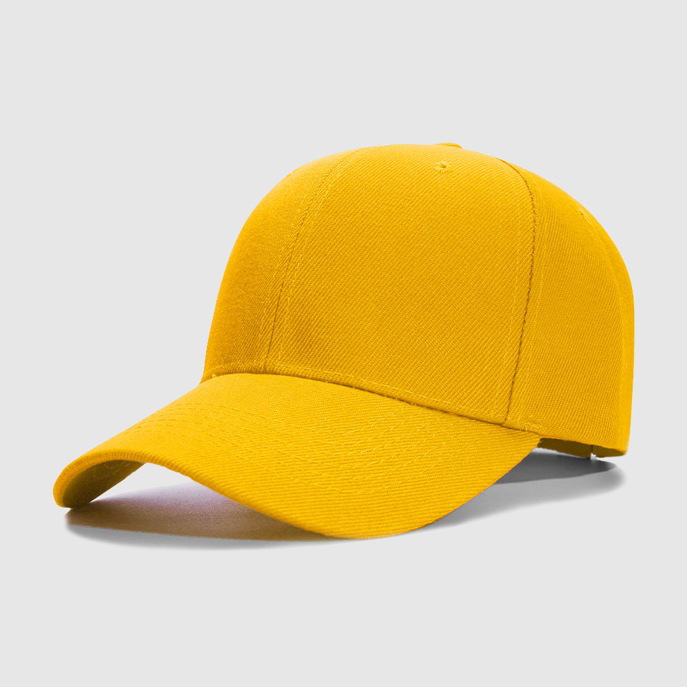 Yellow No Custom Embroidery Baseball Cap for Men Women
