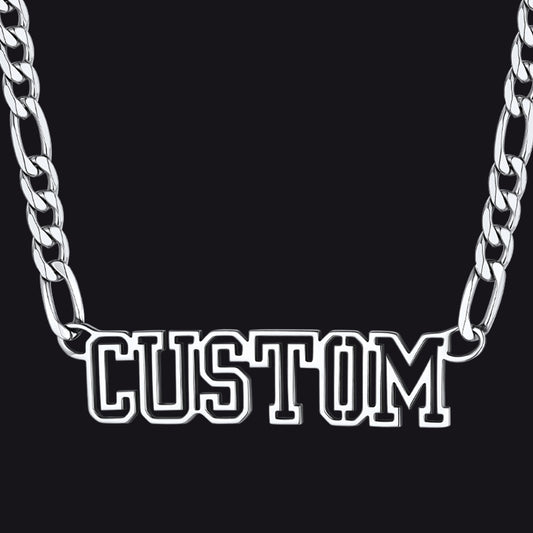 Custom stainless steel nameplate necklaceimg