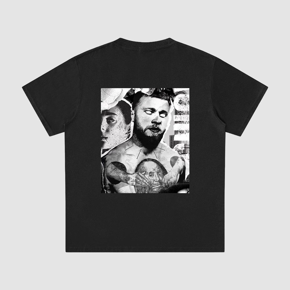 Personalized Prints Short Sleeve T-Shirt Cotton Tee for Men Women