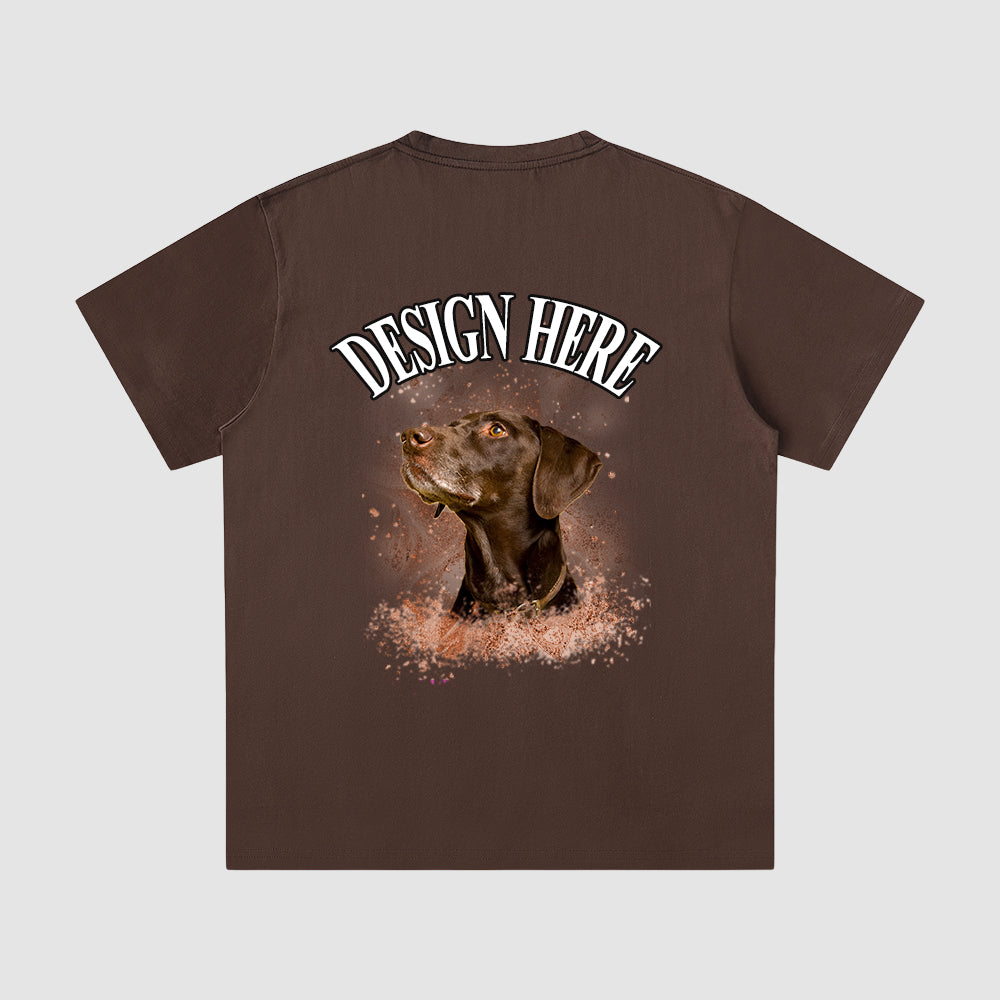 Custom Bootleg Tee Photo and Text T-Shirt, Unisex Cotton Tee