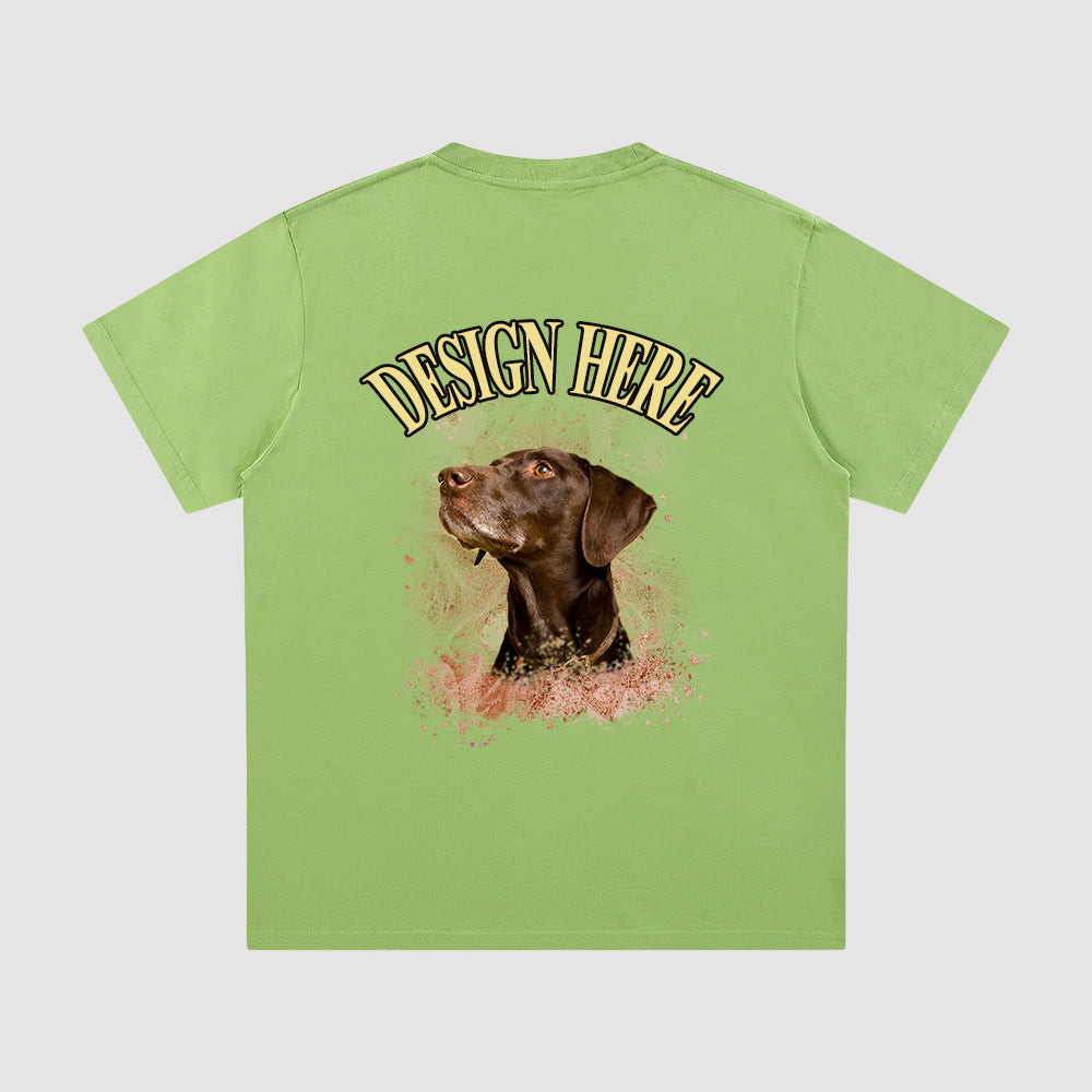 Custom Bootleg Tee Photo and Text T-Shirt, Unisex Cotton Tee