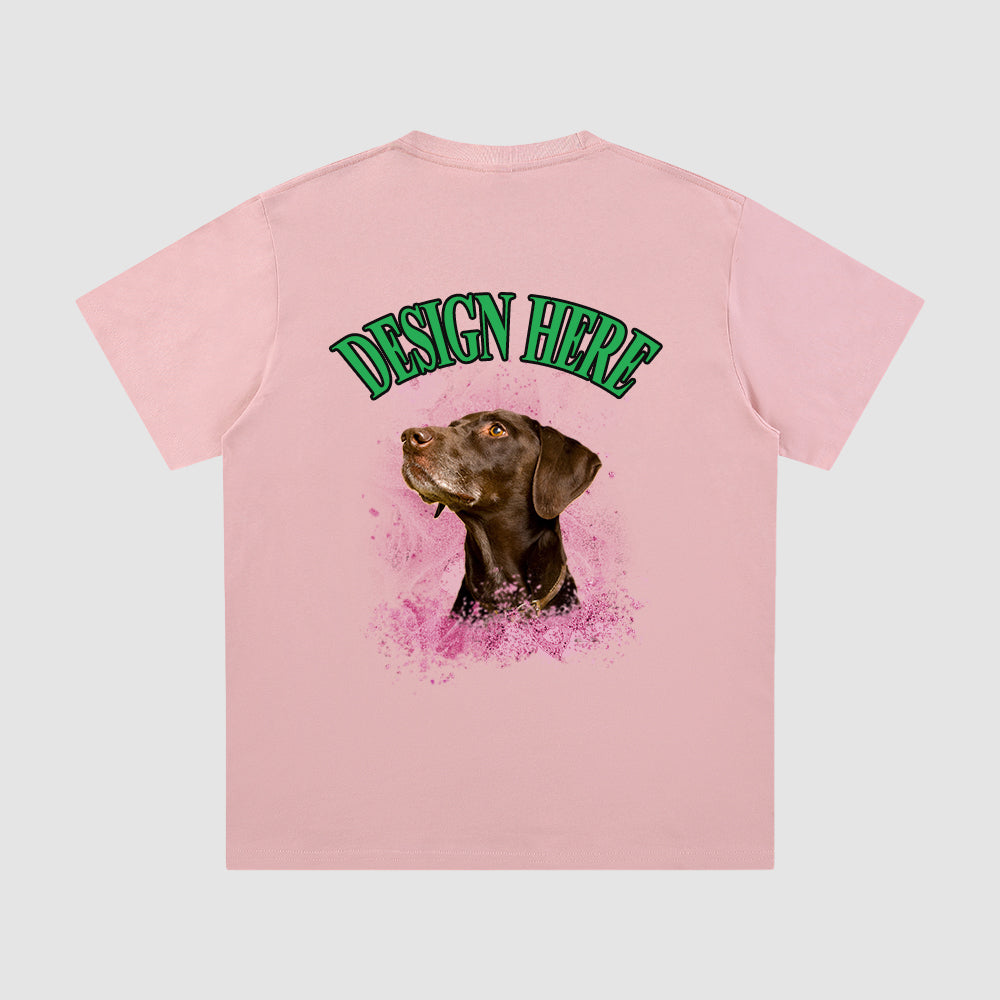 Custom Bootleg Tee Photo and Text T-Shirt, Unisex Cotton Tee