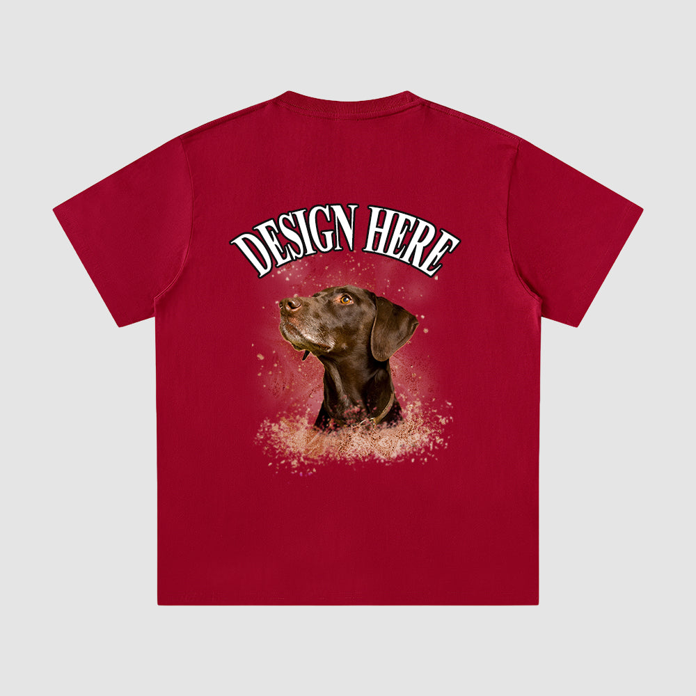 Custom Bootleg Tee Photo and Text T-Shirt, Unisex Cotton Tee