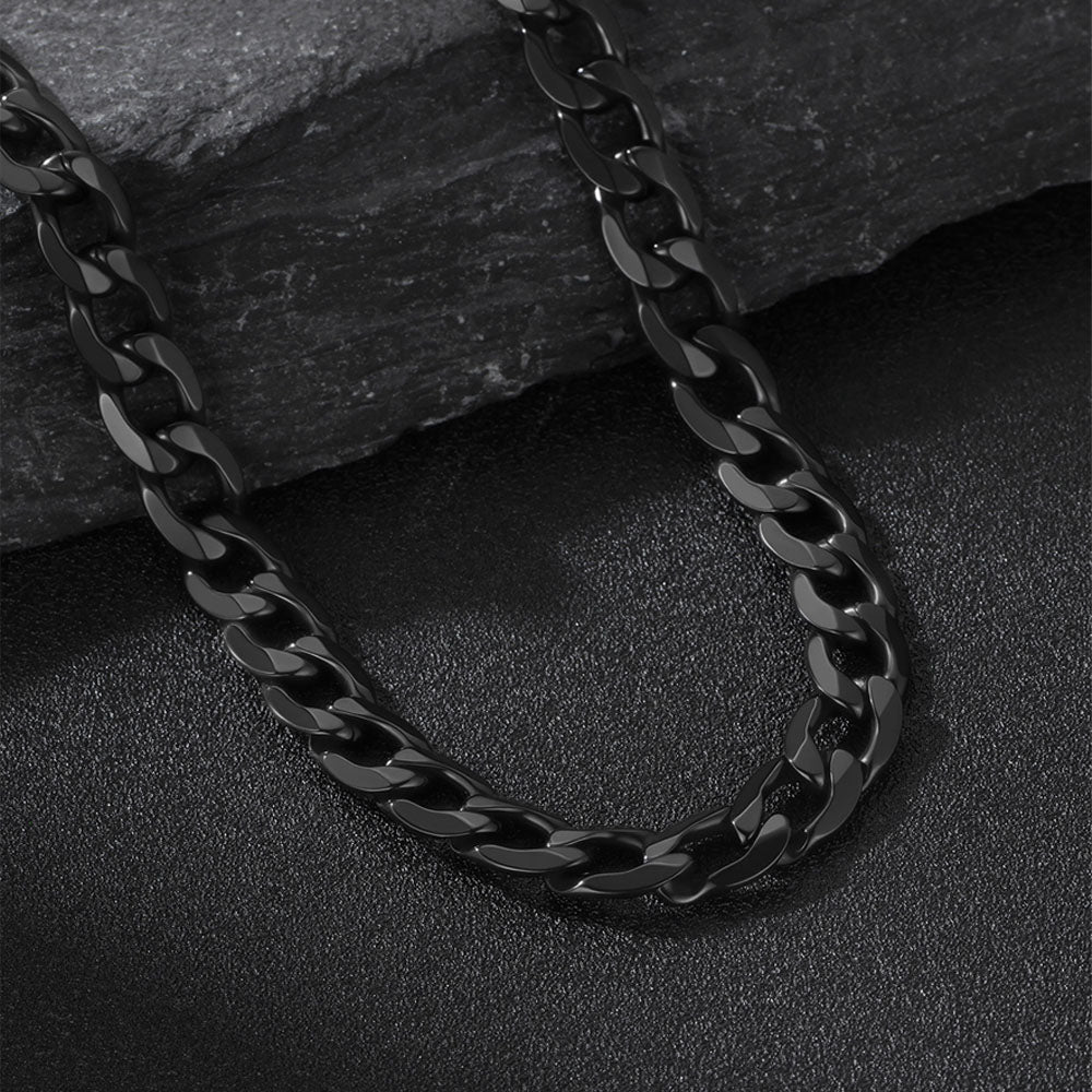 Chunky Cuban Link Curb Chain Necklace for Men Women, 4/6/9/13mm Wide
