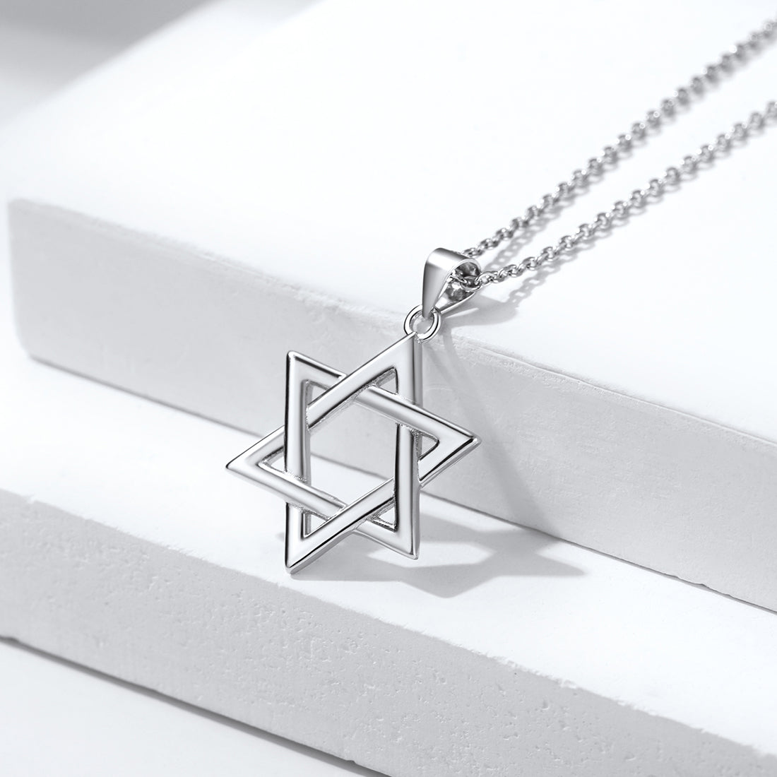 FaithHeart Star of David Sterling Silver Pendant Necklace FaithHeart Jewelry