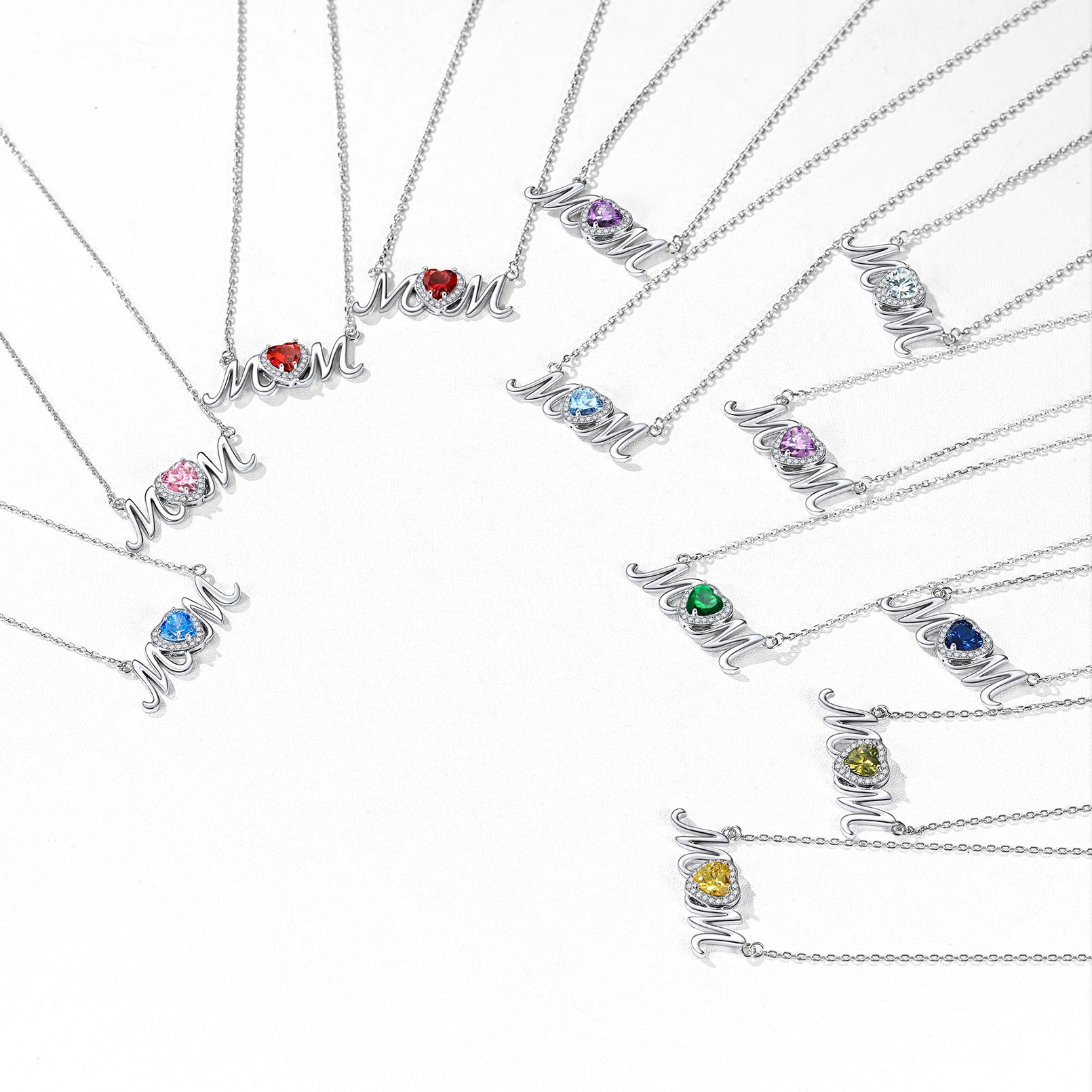 Adjustable Chain on Mom Birthstone Necklace - Secure & Comfortable Fit