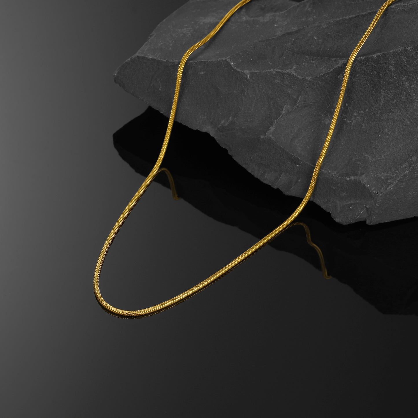 Thin Snake Chain Necklace for Men Women 2mm