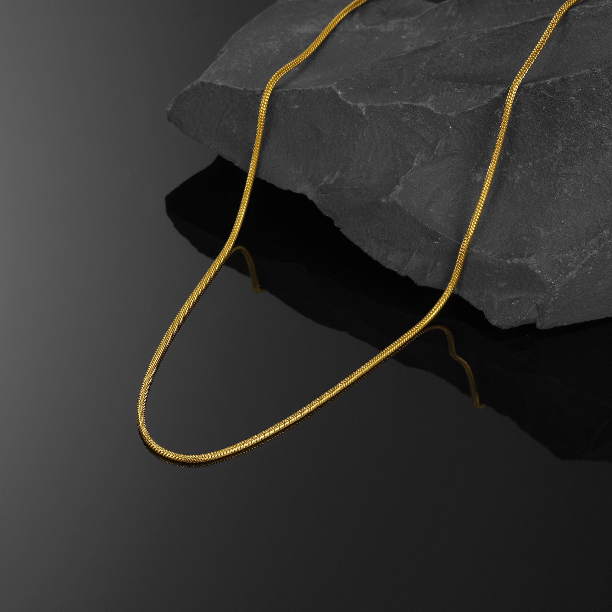 Thin Snake Chain Necklace for Men Women 2mm