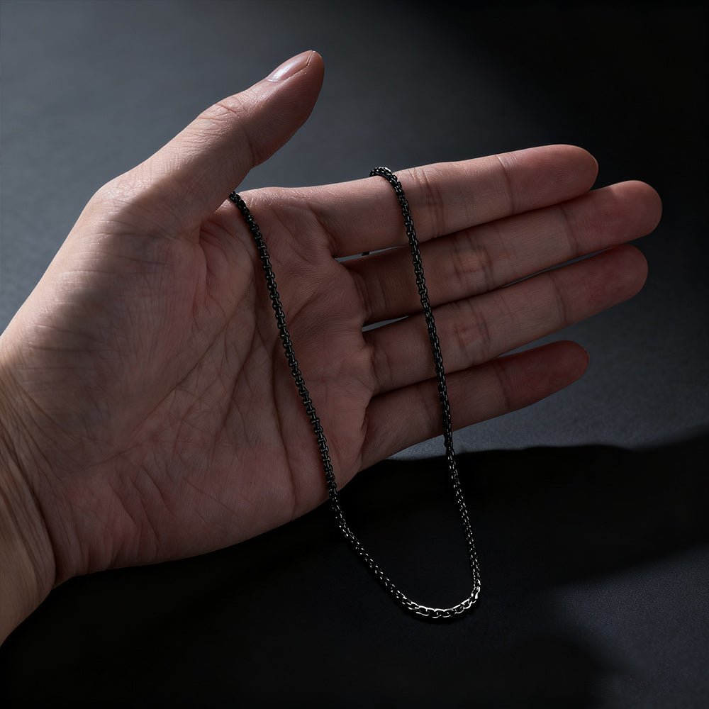 2mm Rolo Cable Chain Necklace