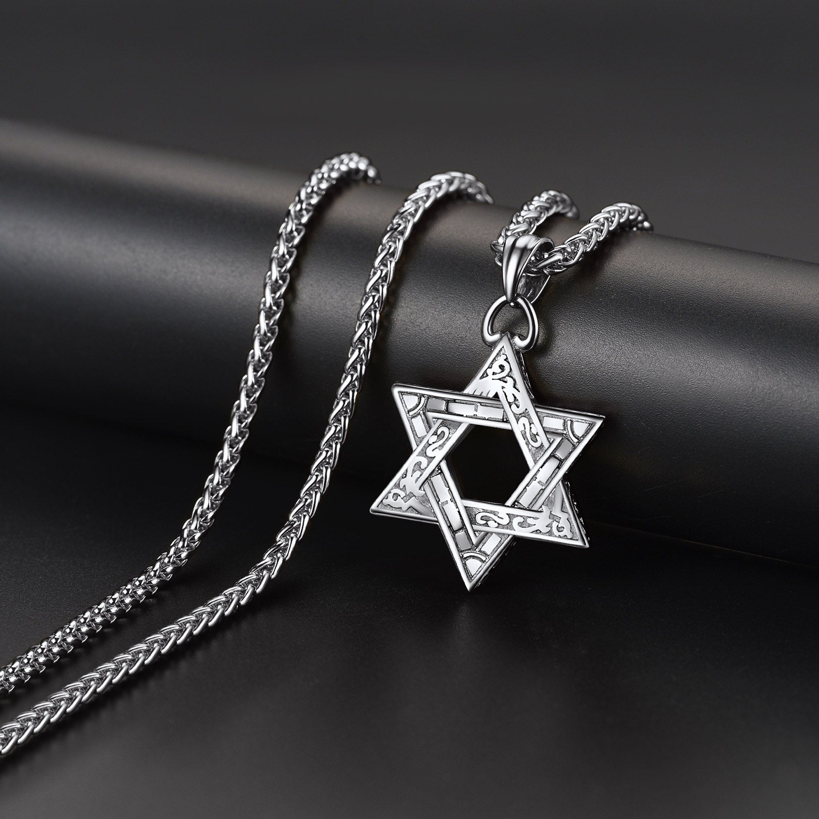FaithHeart Star of David Pendant Necklace For Men/Women FaithHeart Jewelry