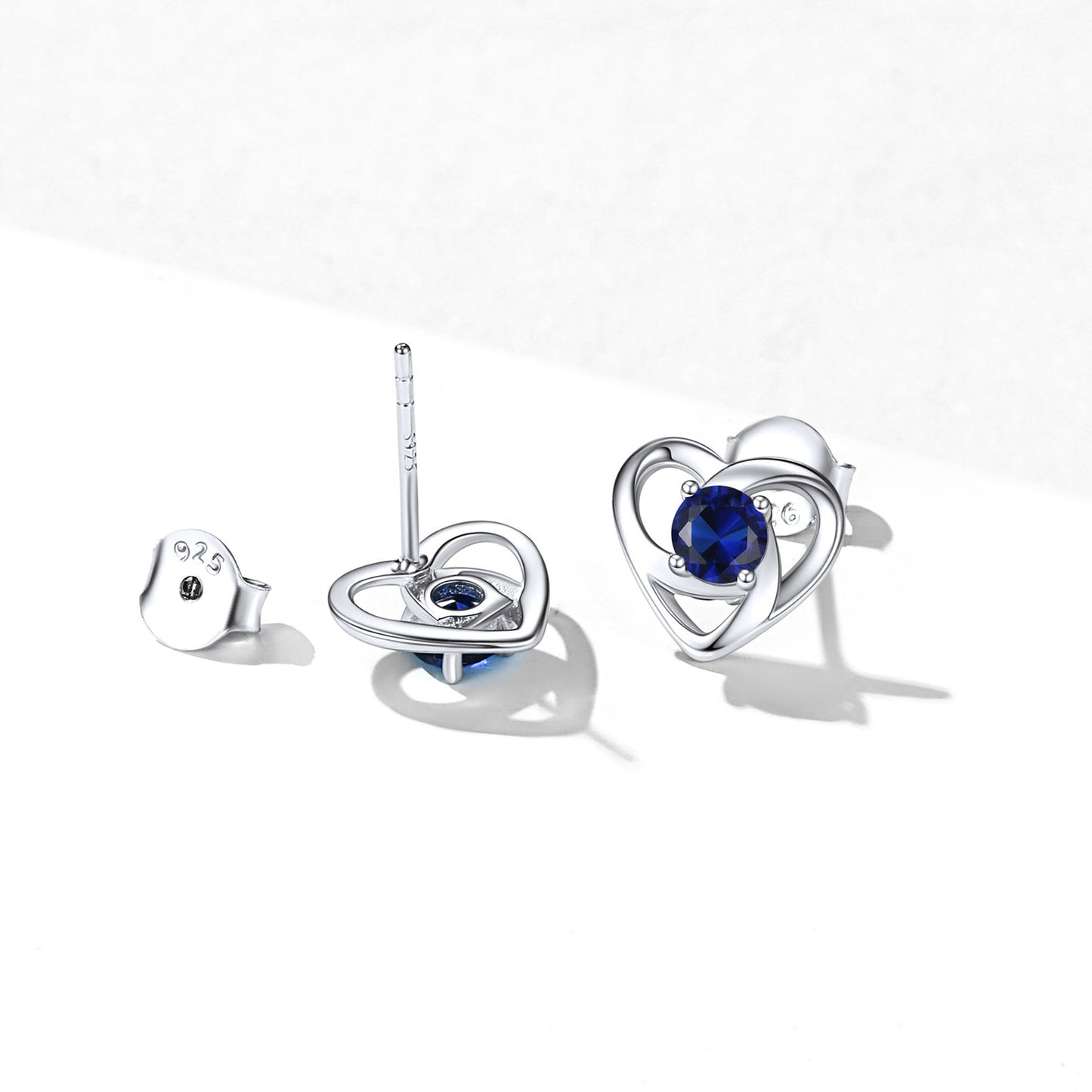 Sterling Silver Celtic Knot Birthstone Stud Earrings Birthday Gifts