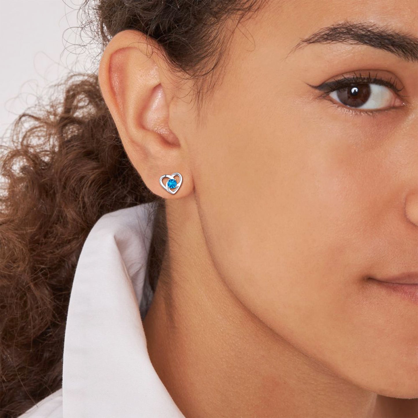 Sterling Silver Celtic Knot Birthstone Stud Earrings Birthday Gifts