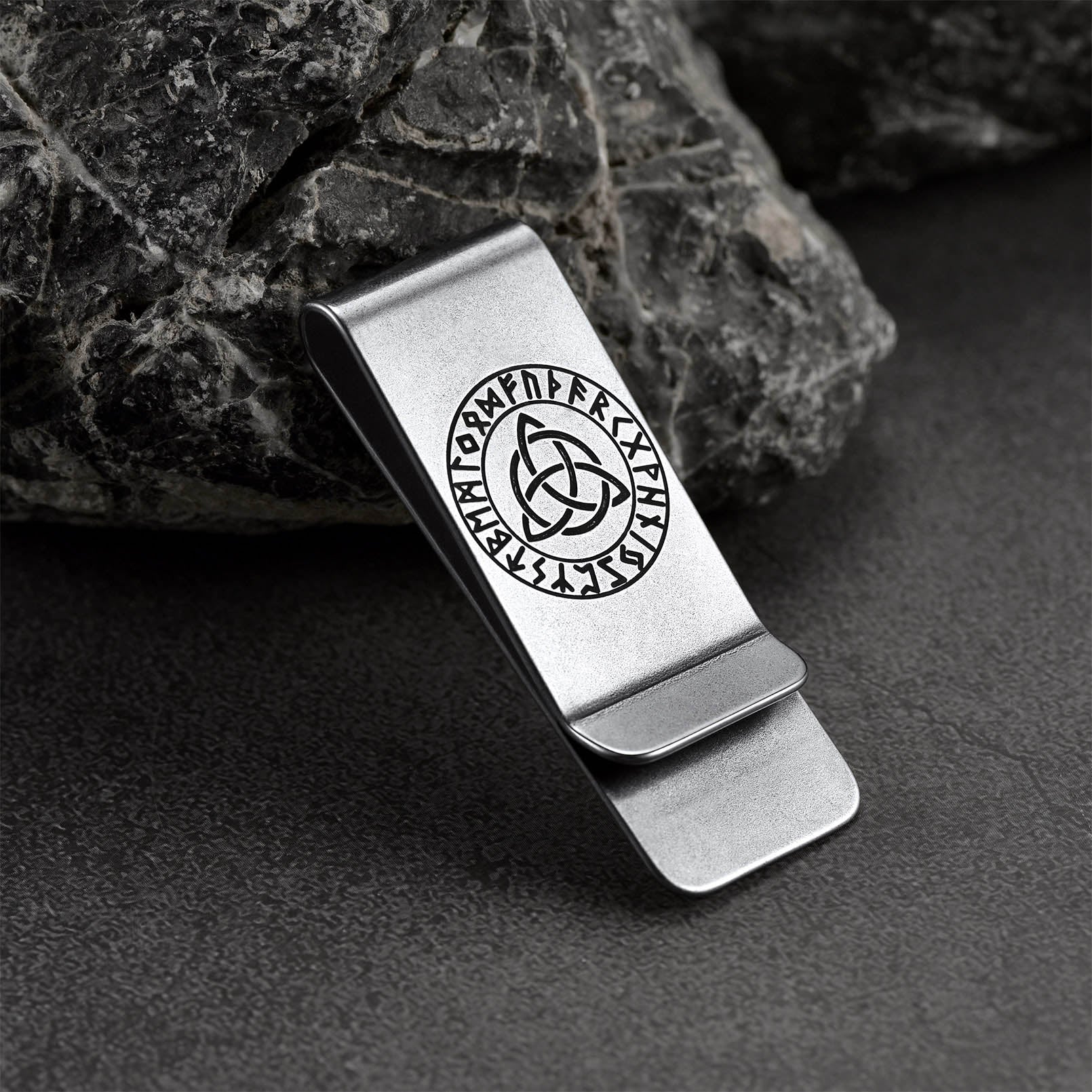 Personalised Celtic Knot Money Clip Slim Wallets