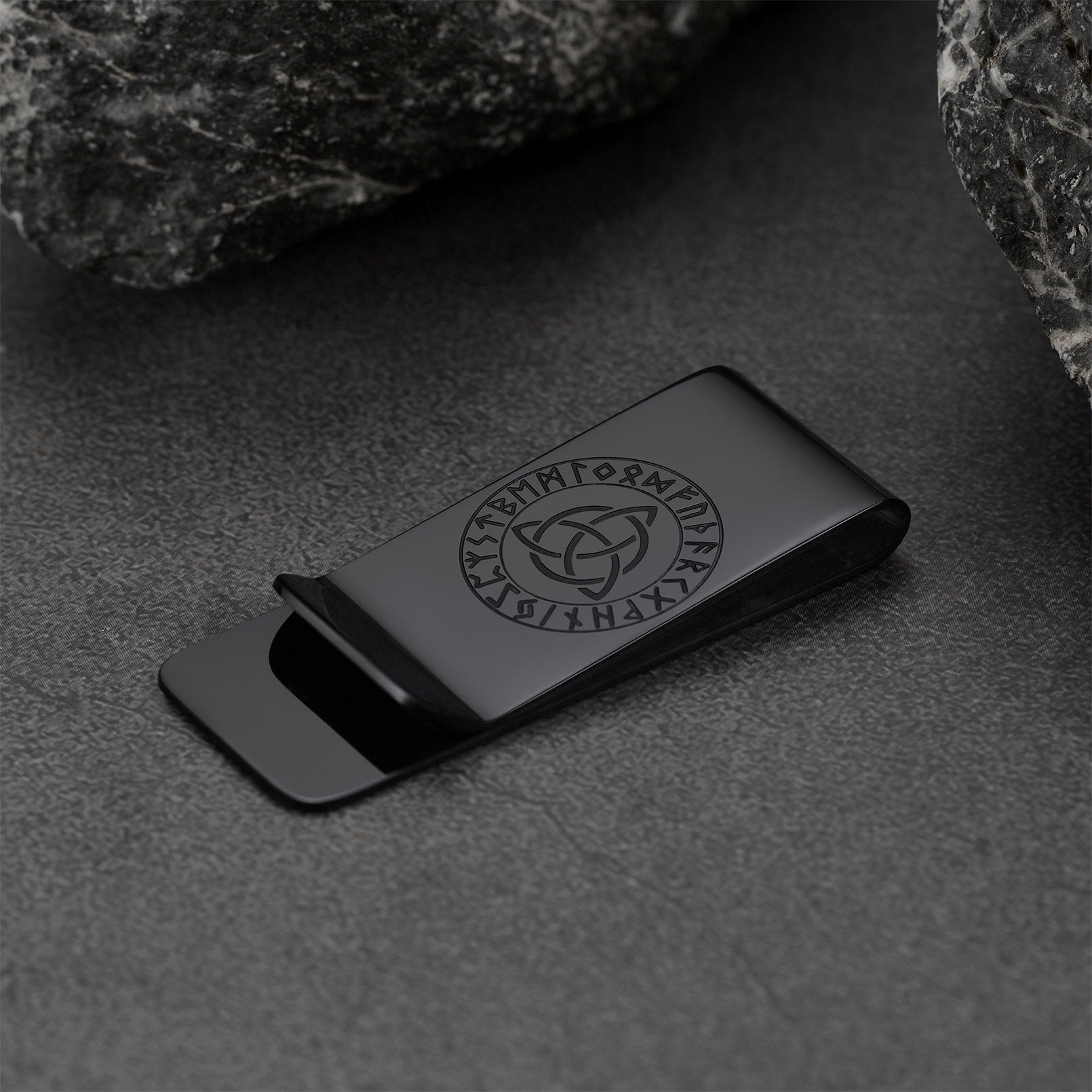 Personalised Celtic Knot Money Clip Slim Wallets