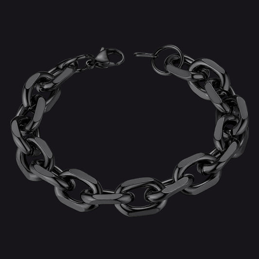 7mm/9mm/12mm Width Caban Chain Link Bracelet for Men Womenimg